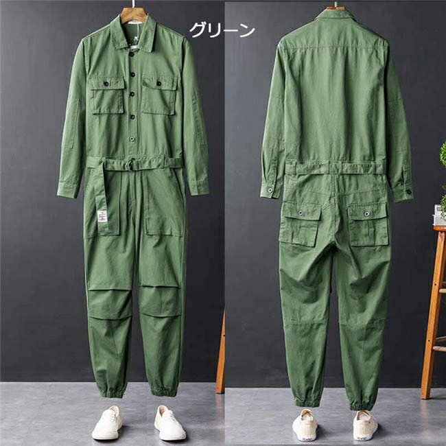 楽天市場】つなぎ ツナギ 綿 長袖 オーバーオール おしゃれ ヒップ