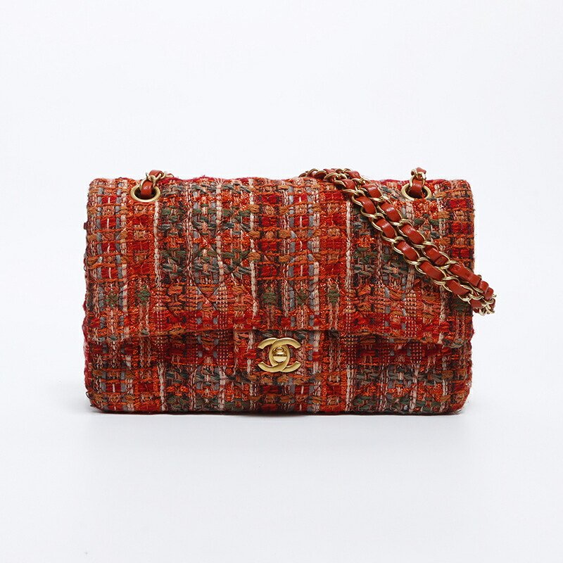 楽天市場】シャネル CHANEL ツイード 2020s ダブルフラップ チェーン