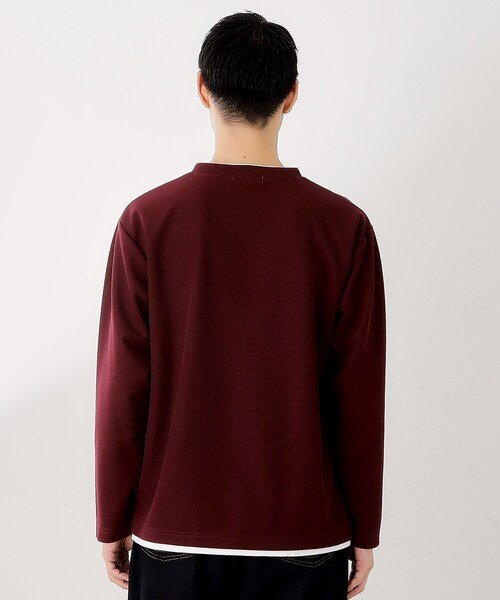 THE SHOP TK tシャツ 「一枚でコーディネートが完成！」レイヤード風