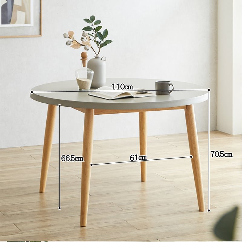 次回入荷未定4月下旬頃】丸テーブル 直径110センチ コンクリート調