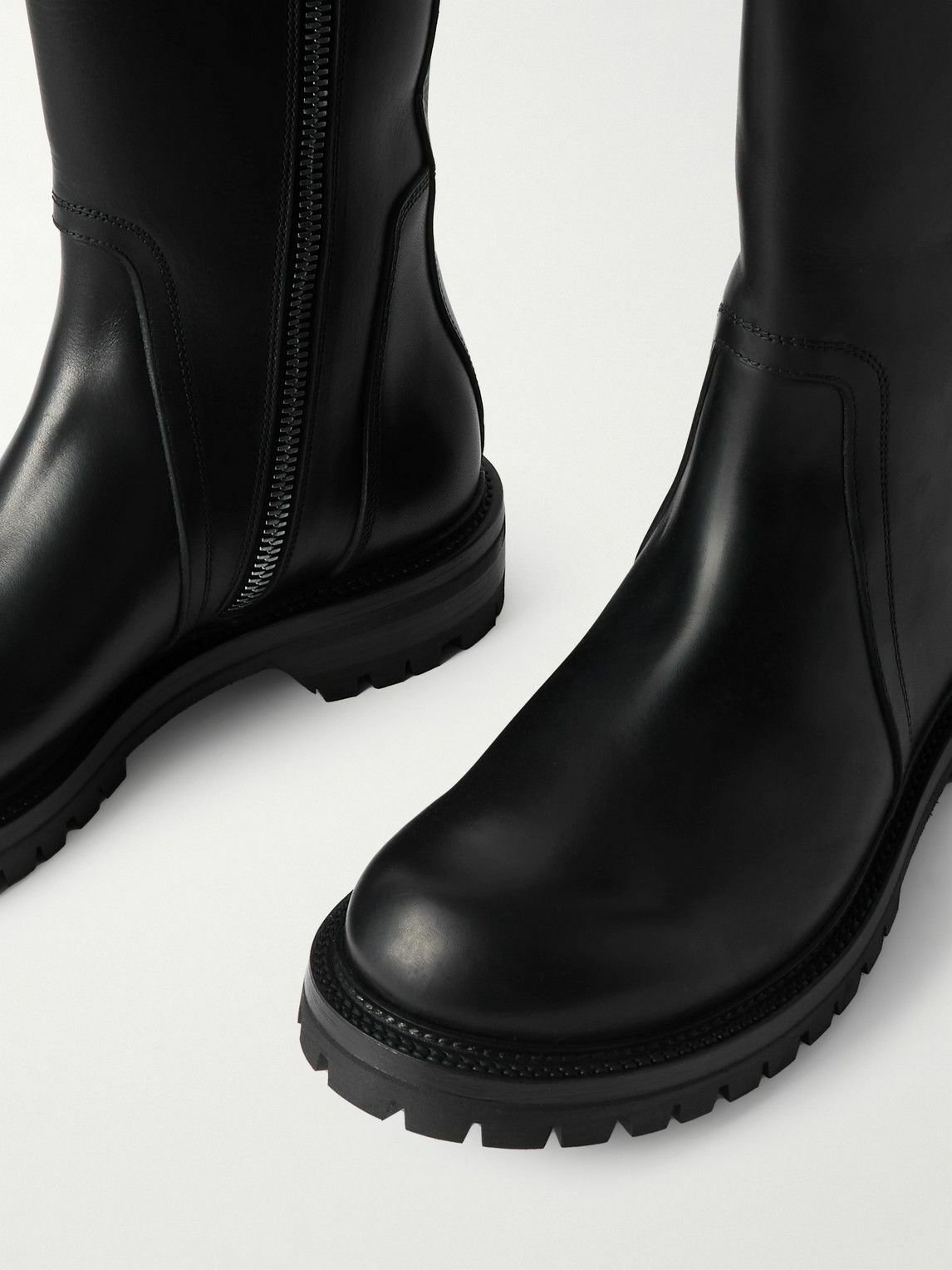 Rick Owens - Army Creeper Leather Boots - Black Rick Owens