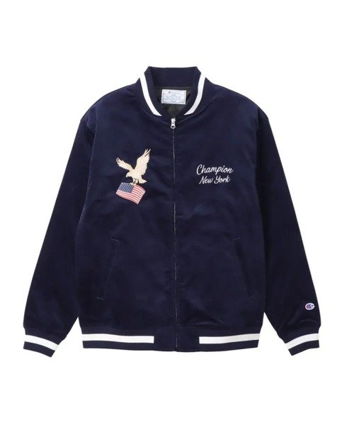 セール】Champion NEW YORK SOUVENIR JACKET（スタジャン）｜Champion