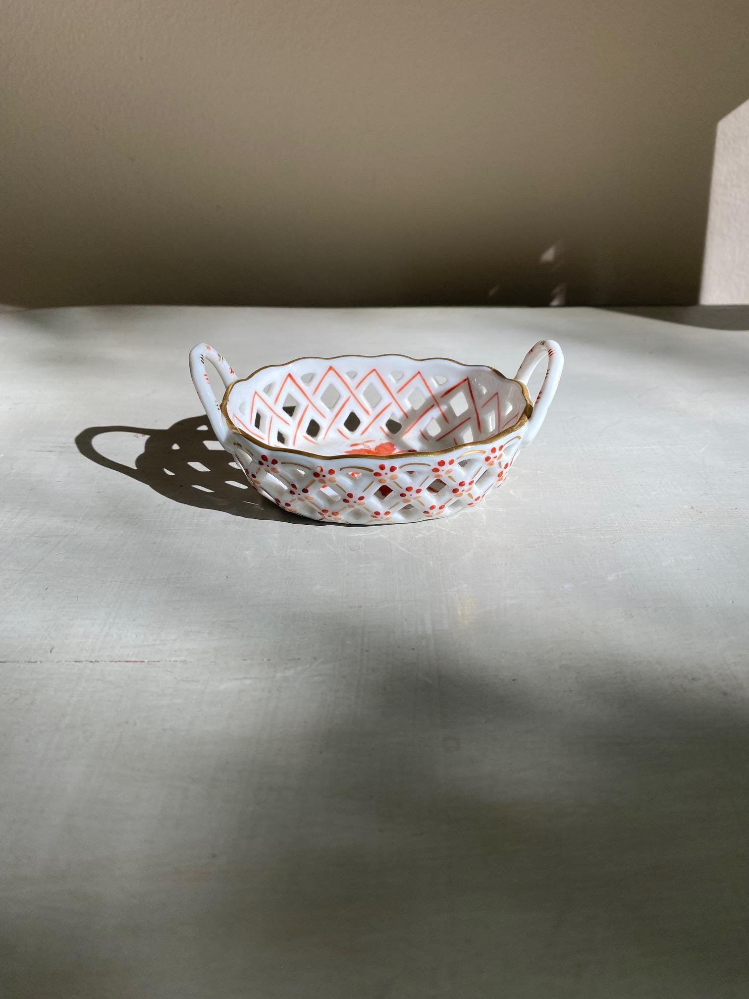 ヘレンドのオープンウィーブバスケット - Etsy 日本