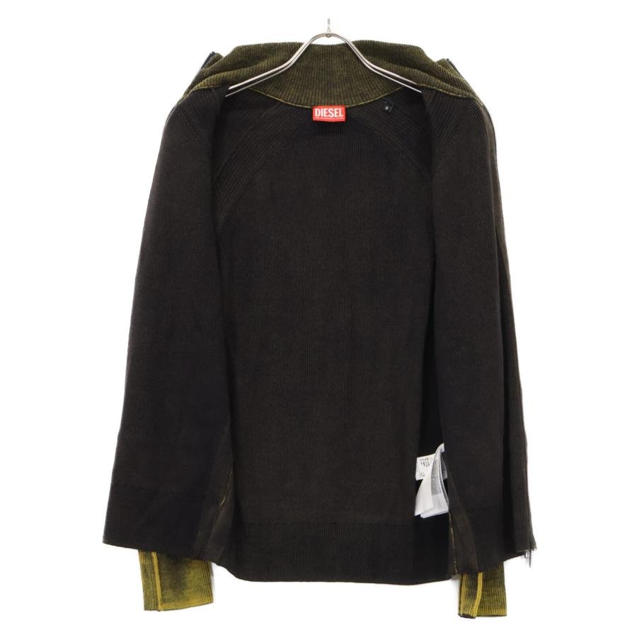DIESEL（ディーゼル） 23AW カーキ A11209 K-IRINI ドライバーズニット