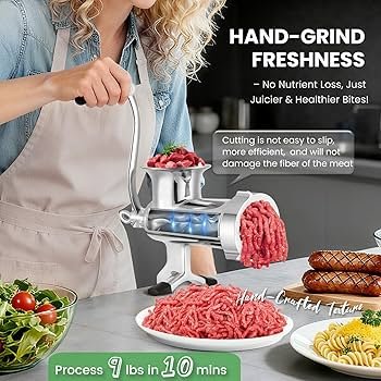 Amazon | Huanyu ミンチ機 手動式ミンサー ミートチョッパー 304