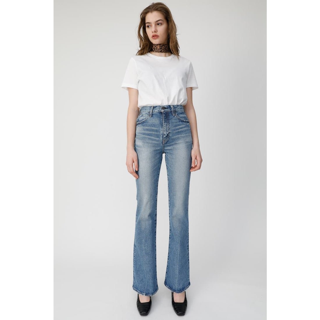 MOUSSY マウジー moussy MVS FLARE(L) （ブルー） -ファッション通販