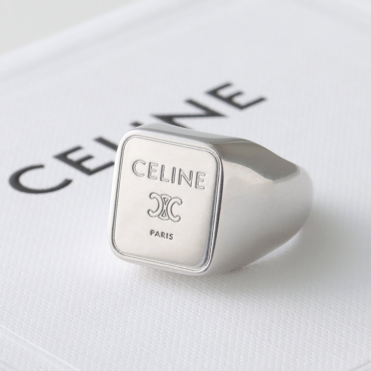 CELINE（セリーヌ） リング SQUARE SIGNET RING スクエア シグネット