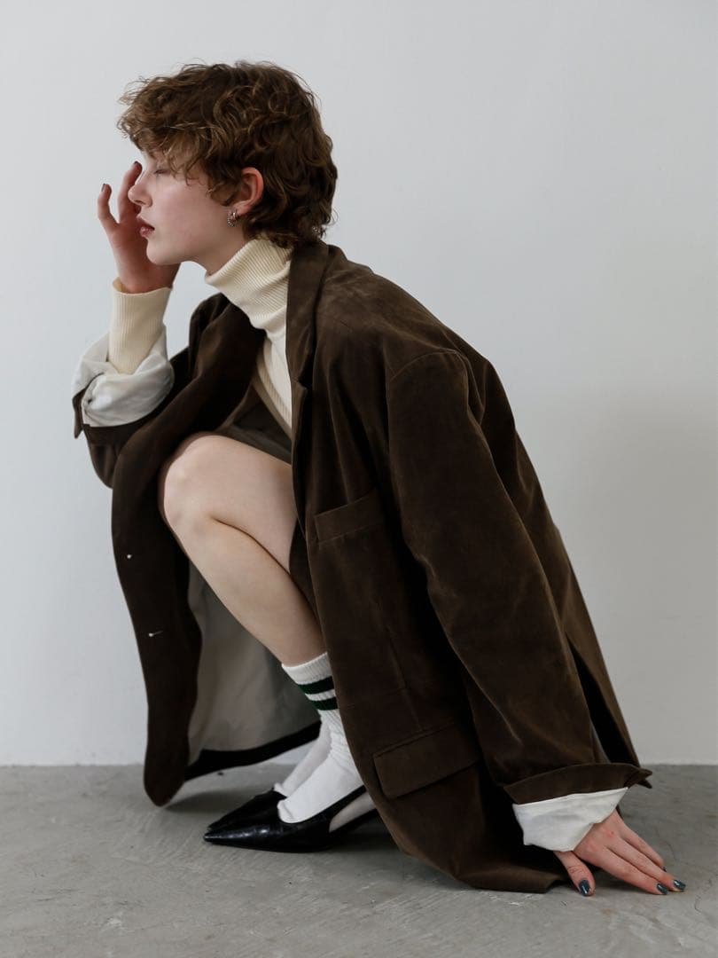 katrin tokyoスエードダッドジャケットsuede dad jacket 5c1c2681d49b6ebad1be9901fbafe9