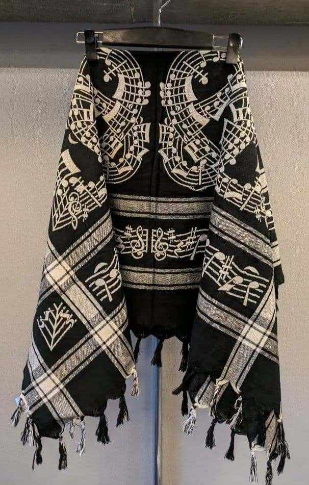 NUMBER(N)INE ナンバーナイン 07SS 音符柄ストール - メルカリ