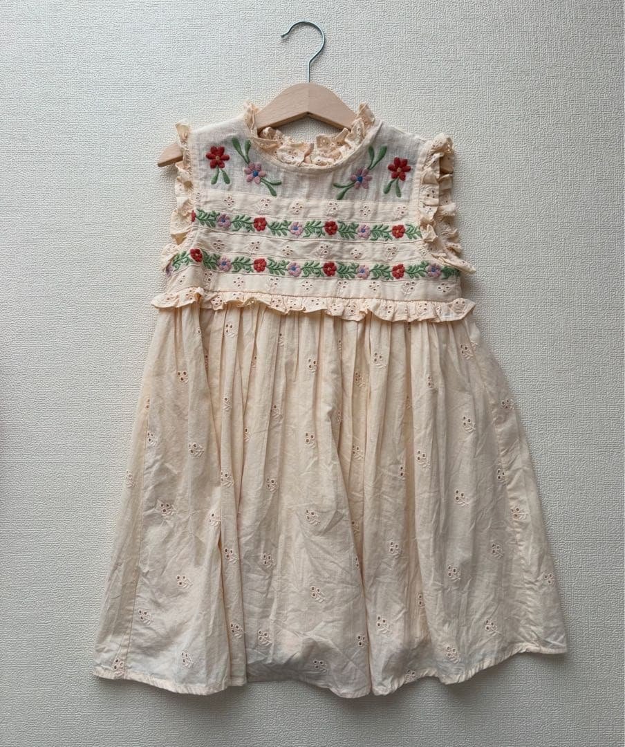 APOLINA IRRA DRESS MILK BRODERIE 5-7Y - メルカリ