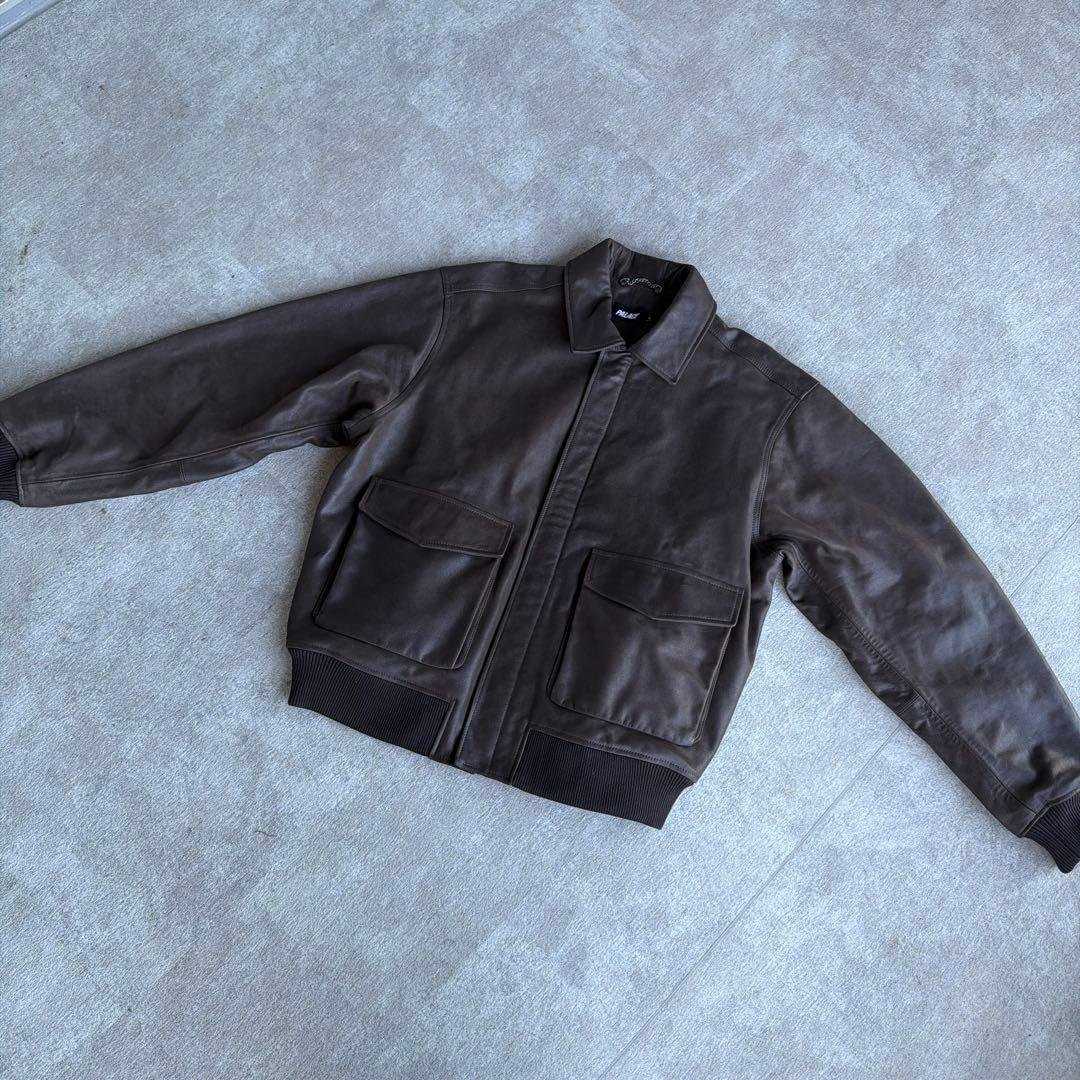 PALACE Susanoo Leather Flight Jacket パレス - メルカリ