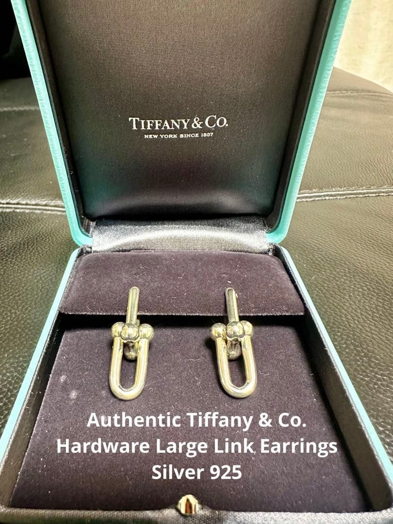 正規品　TIFFANY&Co. ハードウェア ラージ ピアス925 付属品完備 ハードウェア リンク ピアス ラージ[68533694] HardWear Link Earrings