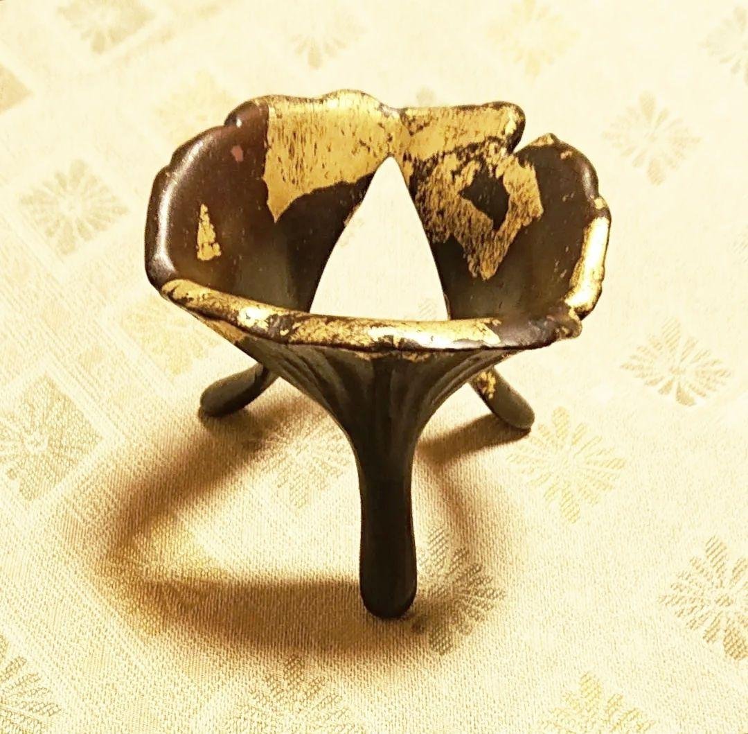 蓋置 鵬雲斎好 銀杏蓋置 13代宮崎寒雉 栗山園オンライン通販部 / 【出物】 鵬雲斎好銀杏蓋置 13代宮崎寒雉