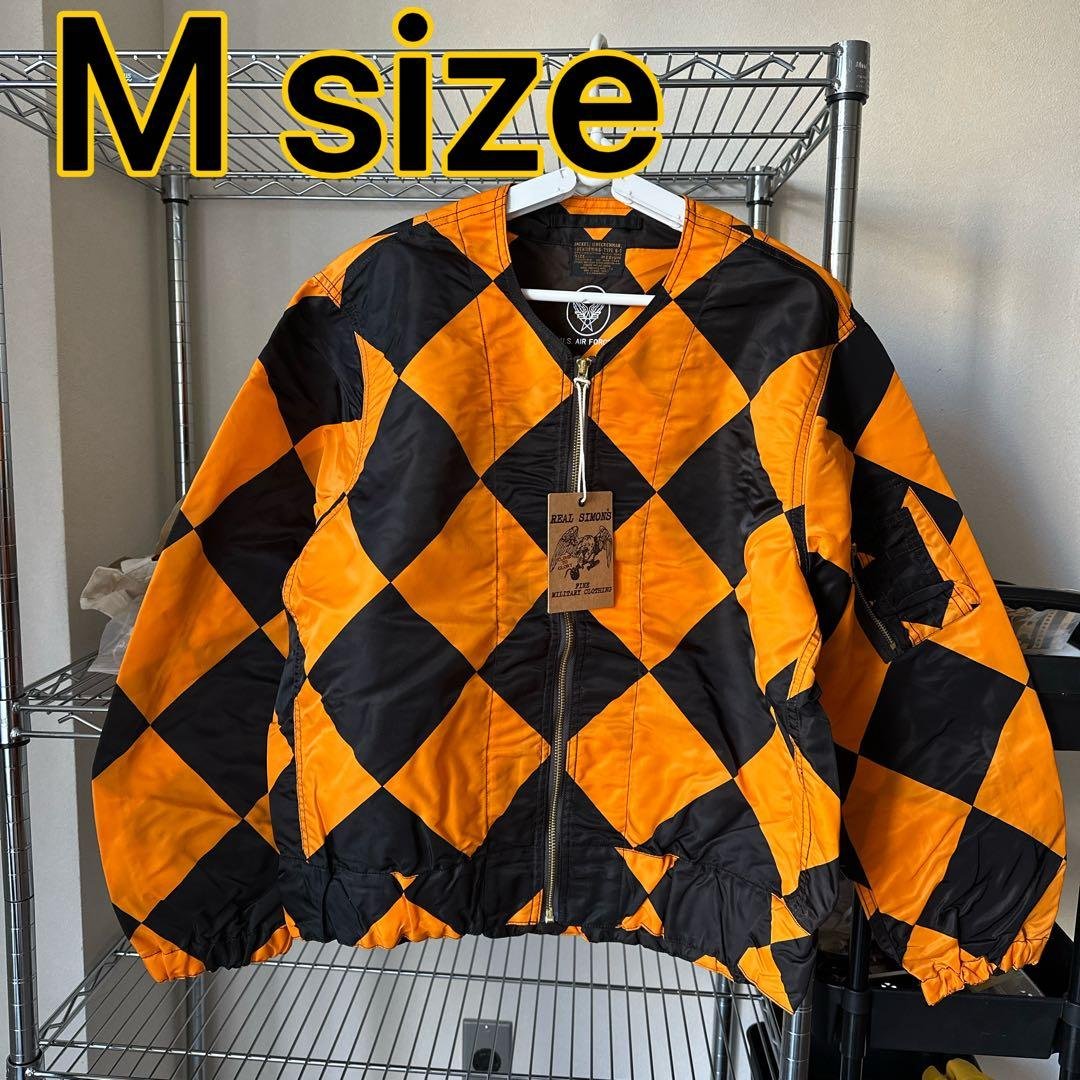MサイズG-1 ラインクルーマンジャケット オレンジsimons MサイズG-1 ラインクルーマンジャケット オレンジsimons - メルカリ
