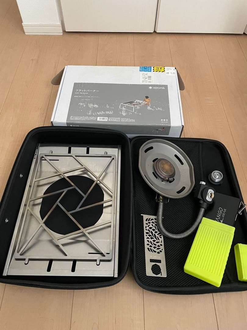 スノーピーク　フラットバーナーGS-450Rセット 楽天市場】スノーピーク フラットバーナー snow peak GS-450R 調理器具